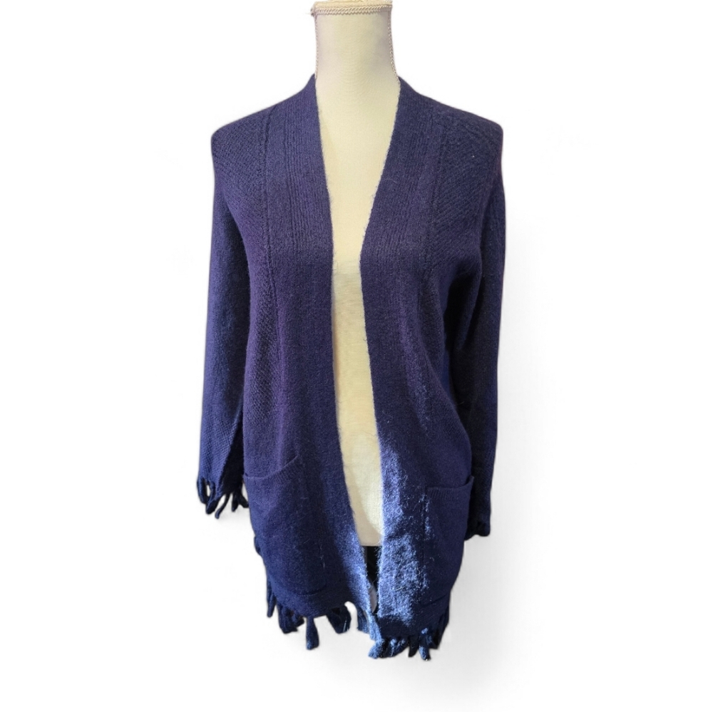 Lilly Pulitzer Deep Blue Open-Front Cardigan